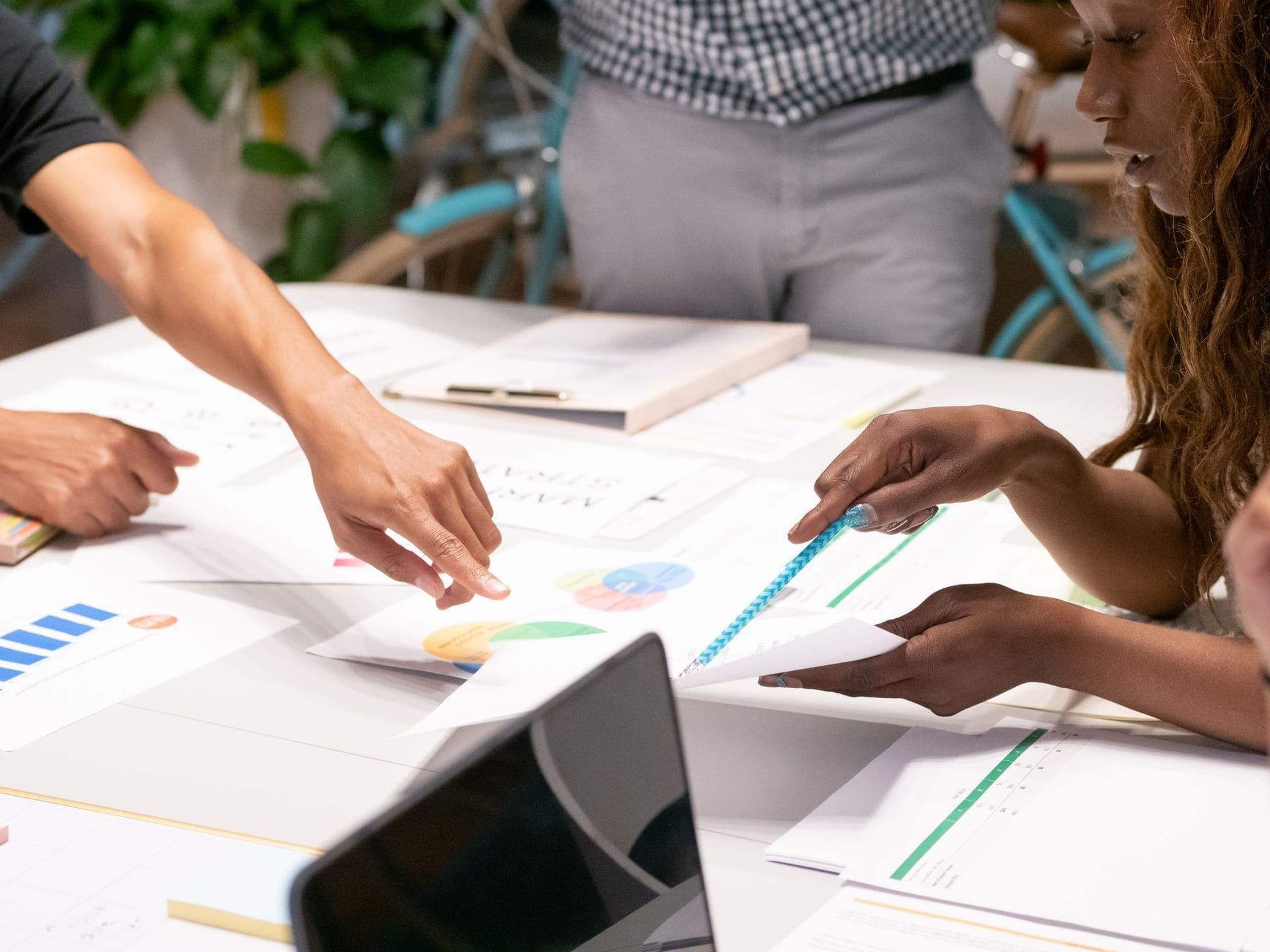 Marketing agency team collaboration