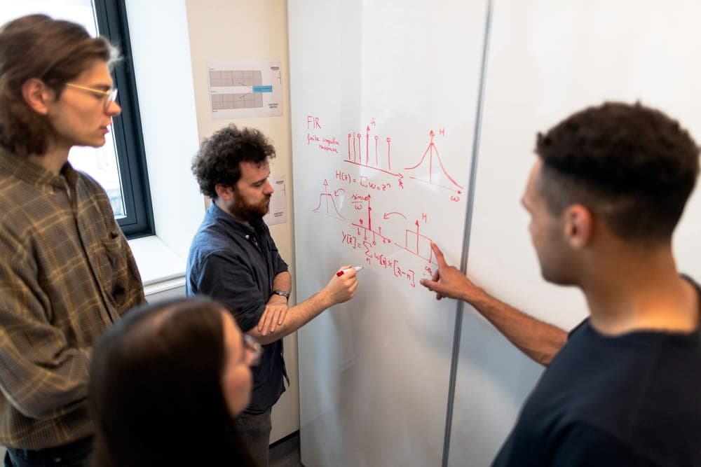 Engineers planning a product delivery sprint